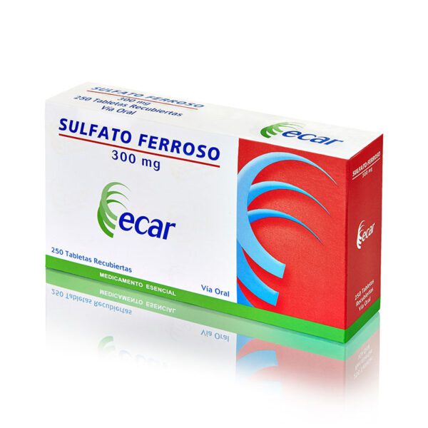 SULFATO FERROSO 300 MGS 250 TAB ECAR