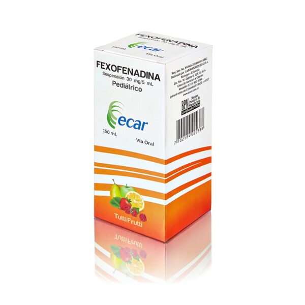 FEXOFENADINA JARABE 30MG 150 ML ECAR