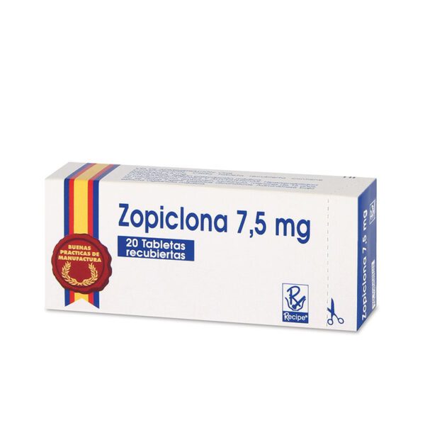 ZOPICLONA 7.5 MG 20 TAB RC