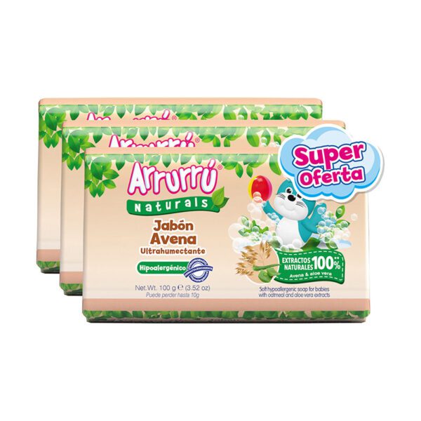 Jabón Arrurru Avena Tripack Precio Especial