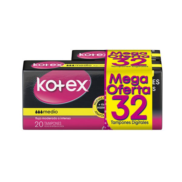 TAMPONES KOTEX EVOL.DIGITAL MEDIO X20 +1