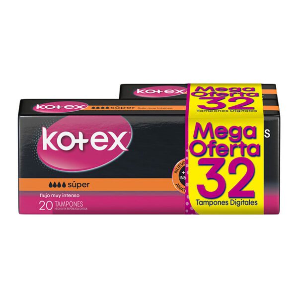 TAMPONES KOTEX EVOL.DIGITAL SUPER X20 UN