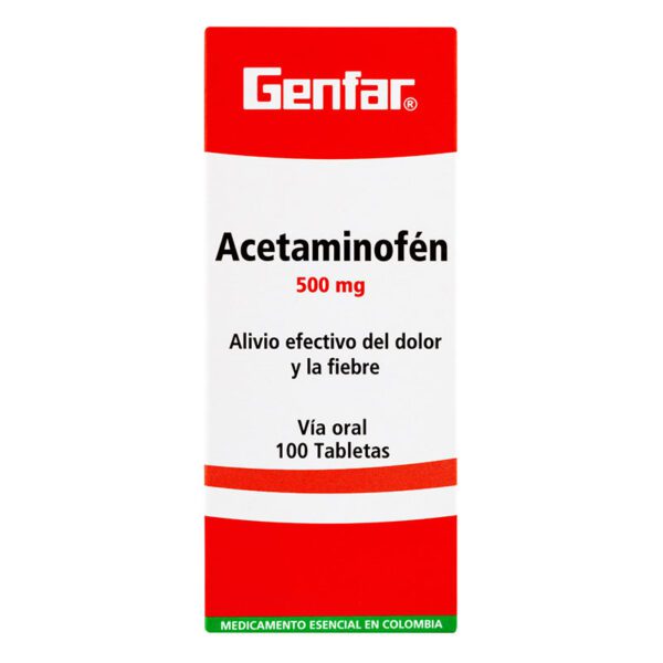 ACETAMINOFEN 500 MG 100 TAB GF