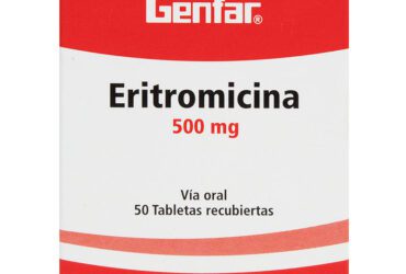 ERITROMICINA 500 MGS 50 TAB GF