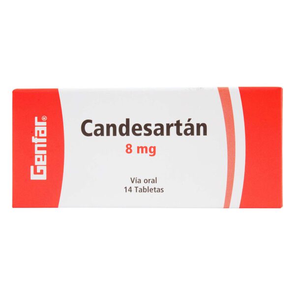CANDESARTAN 8 MG 14 TAB GF