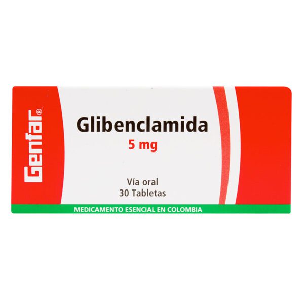 GLIBENCLAMIDA 5 MG 30 TAB GF