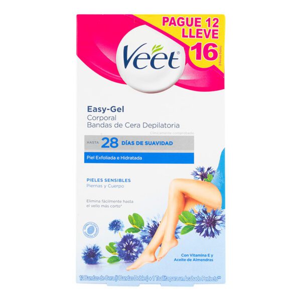 BANDAS DEPILATORIAS VEET P.SENSIBLE