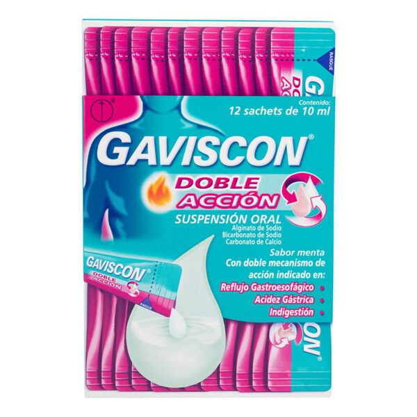 GAVISCON SUSP DOBLE ACCION 10 ML 12 UNI