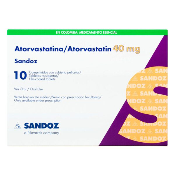 Atorvastatina 40 Mg 10 Tabletas Sz