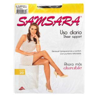 Medias Samsara Sheer Support L Negro Claro