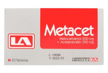 Metacet 500 Mg/350 Mg 30 Tabletas La