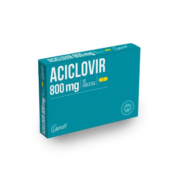 ACICLOVIR 800 MG 10 TAB LP