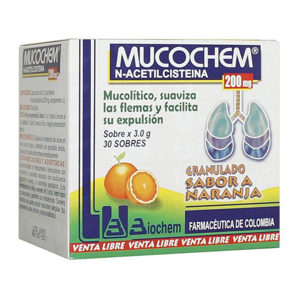 Mucochem 200 Mg Adultos 30 Sobres