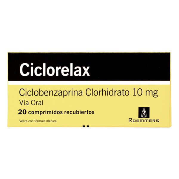 Ciclorelax 10 Mg 20 Comprimidos (3%+)(Pae)