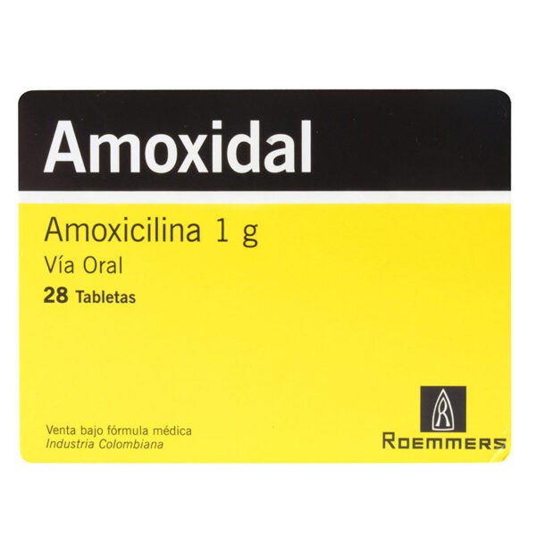 Amoxidal 1 Gramo 28 Tabletas