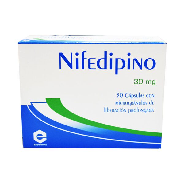 NIFEDIPINO 30 MGS 30 CAP EXP