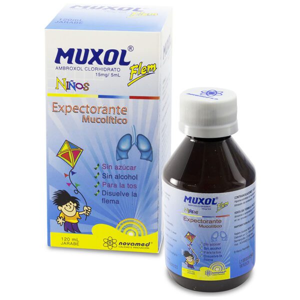 MUXOL FLEM JARABE NINOS 120 ML
