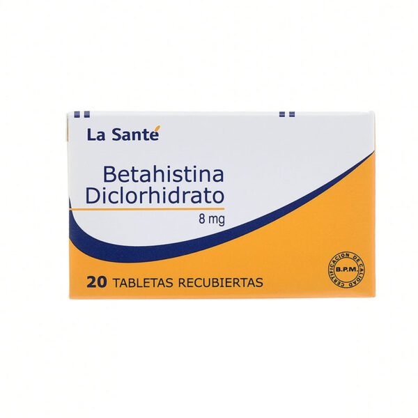 BETAHISTINA 8 MG 20 TAB LS