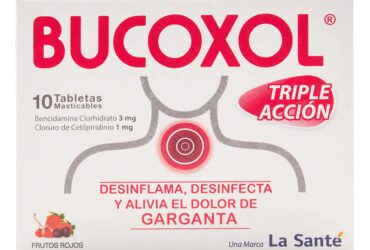 BUCOXOL TRIPLE ACCION FRUTOS ROJOS 10 TA
