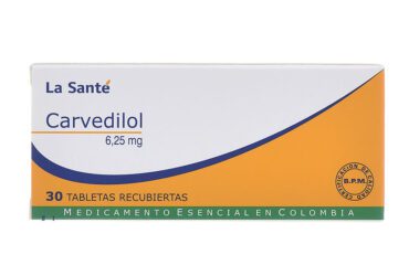 Carvedilol 6.25 Mg 30 Tabletas Ls(M)7410