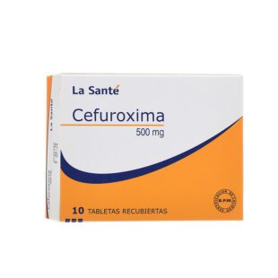 Cefuroxima 500 Mg 10 Tabletas Ls(3%+)