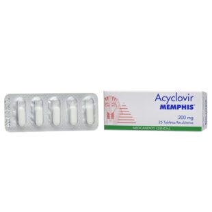 Acyclovir 200 Mg 25 Tabletas Mp