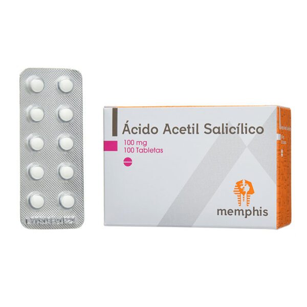 Ácido Acetilsalicílico 100 Mg 100 Tabletas Mp