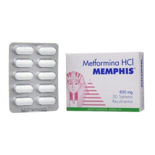 Metformina 850 Mg 30 Tabletas  Mbs Mp