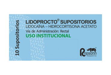 LIDOPROCTO 10 SUPOSITORIOS