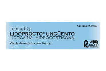 LIDOPROCTO UNGUENTO 10 GR