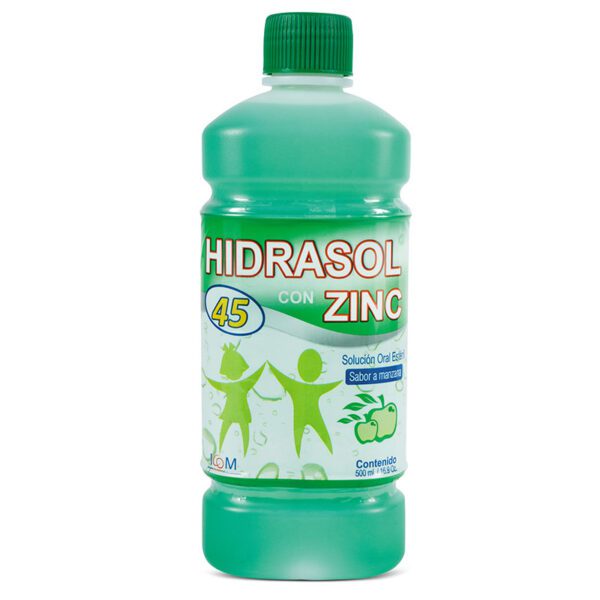 HIDRASOL 45 CON ZINC MANZANA 500 ML