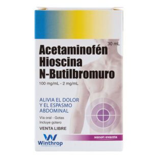 Hioscina N-Butil+Acetaminofén 100 Mg 30 Ml W