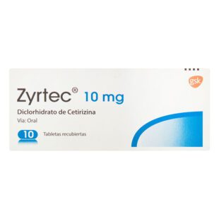 Zyrtec 10 Mg 10 Tabletas