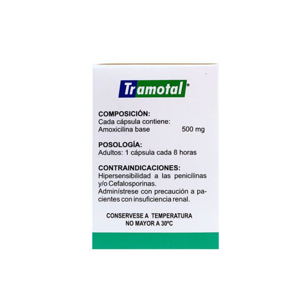 Tramotal 500 Mg 50 Cápsulas