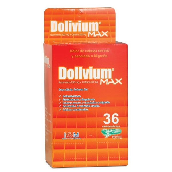 DOLIVIUM MAX 200/30 MGS X 36 CAP
