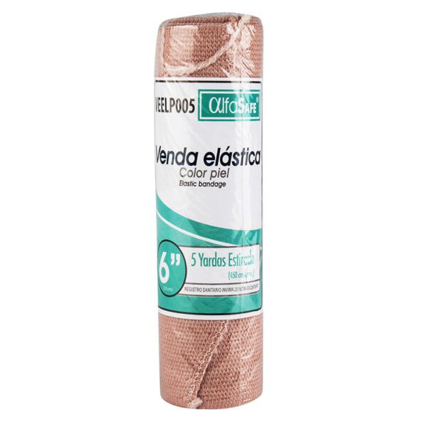 VENDA ELASTICA ALFA COLOR PIEL 6 X 5