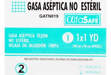 Gasa Alfa Aseptica 1X1
