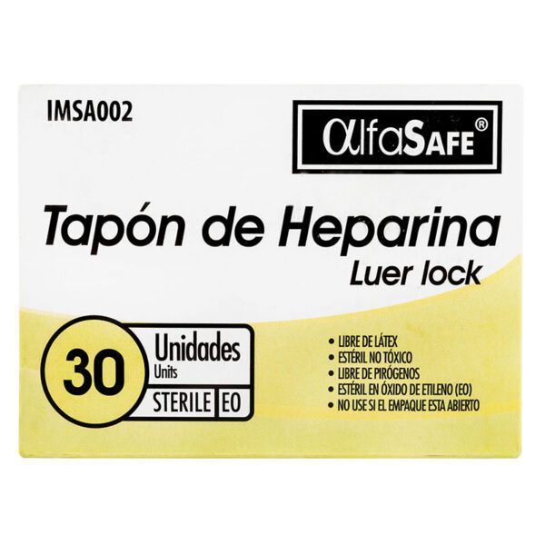 TAPON DE HEPARINA LUER LOCK X 30