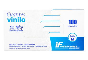Guante De Vinilo M 100Uds Inverfarma