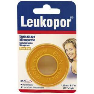 Micropore Leukopor Piel 1/2X5 Tarjeta