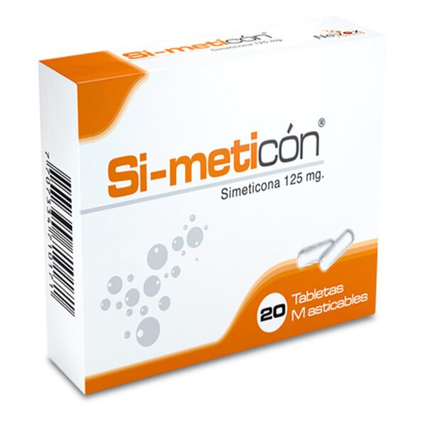 SI-METICON 125 MG 20 TAB MASTICABLES