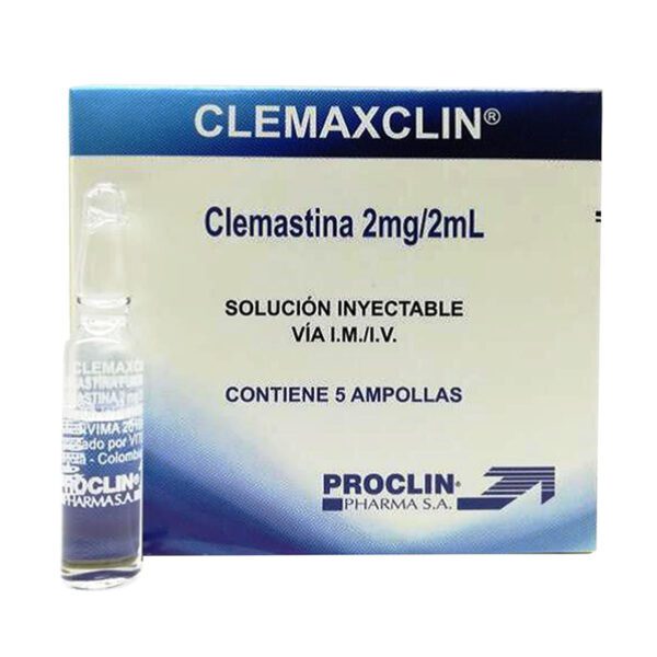 CLEMAXCLIN CLEMASTINA 2MG/2ML AMP