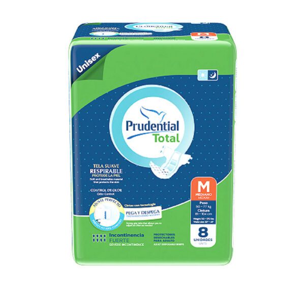 Pañal Prudential Total Medium 8 Unidades