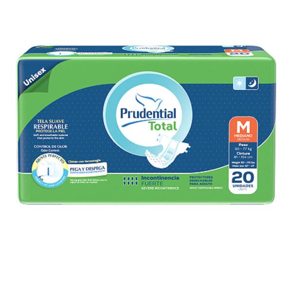 Pañal Prudential Total Medium 20 Unidades