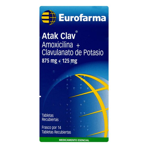 ATAK CLAV 875 MG 14 TAB EUROFARMA