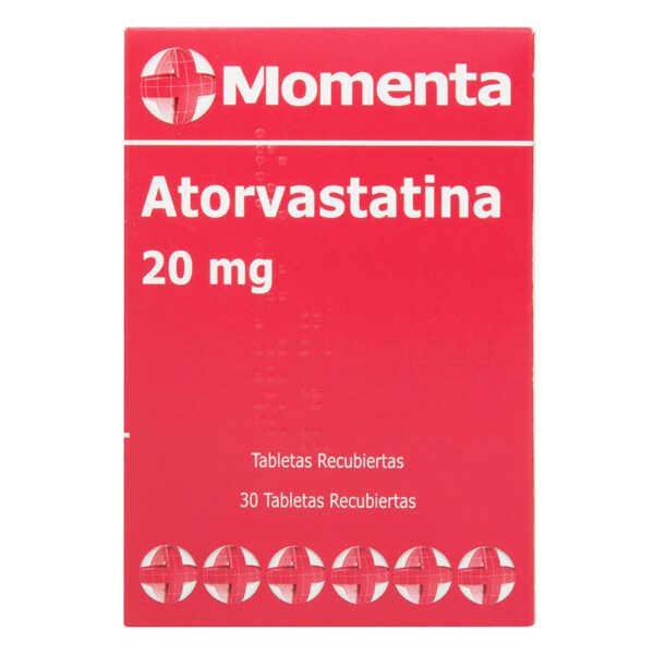 Atorvastatina 20 Mg 30 Tabletas Momenta