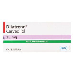 Dilatrend 25 Mg 28 Tabletas (A)(P)27664(Sc)(Sf)