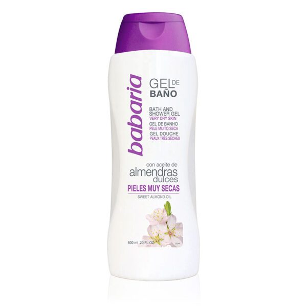 GEL BABARIA BAÑO ACEITE ALMENDRA 600 ML