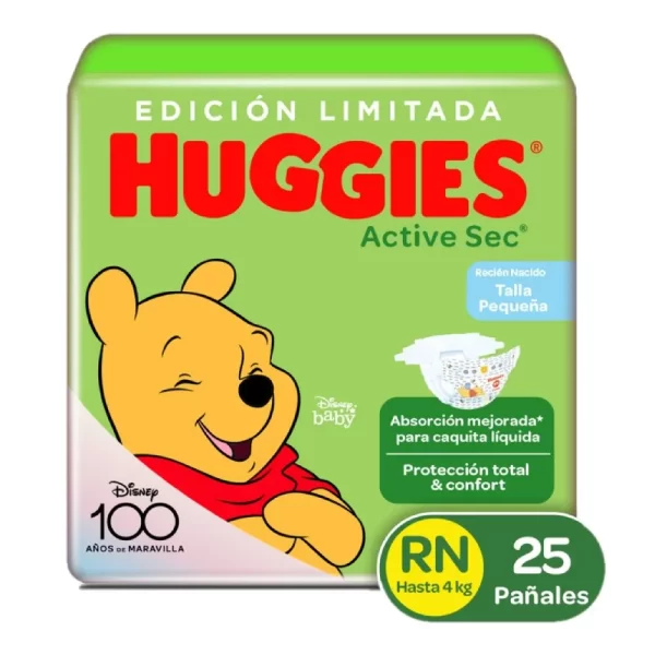 PAÑAL HUGGIES ACTIVE SEC RN 25