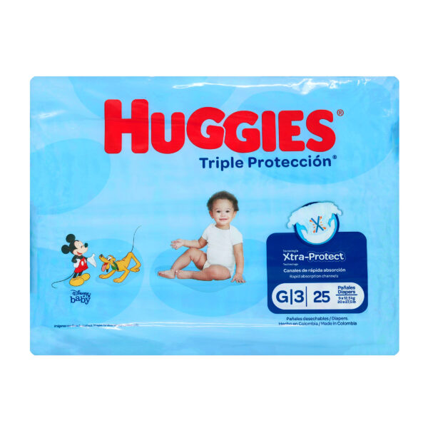 PAÑAL HUGGIES TRI.PROTECCION G 25 UNI